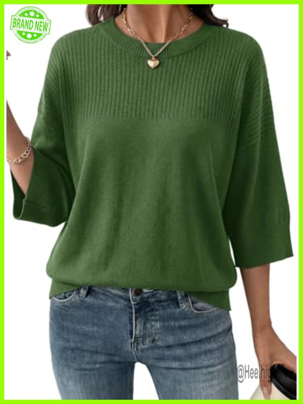 Dokotoo Womens Half Sleeve Oversized Sweaters Cropped Summer Knit Tops